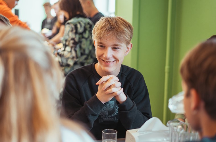 Elev på Brejning Efterskole i Sydjylland