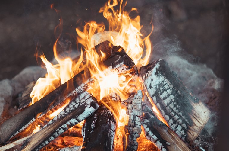 Bål med Outdoor på Brejning Efterskole i Jylland